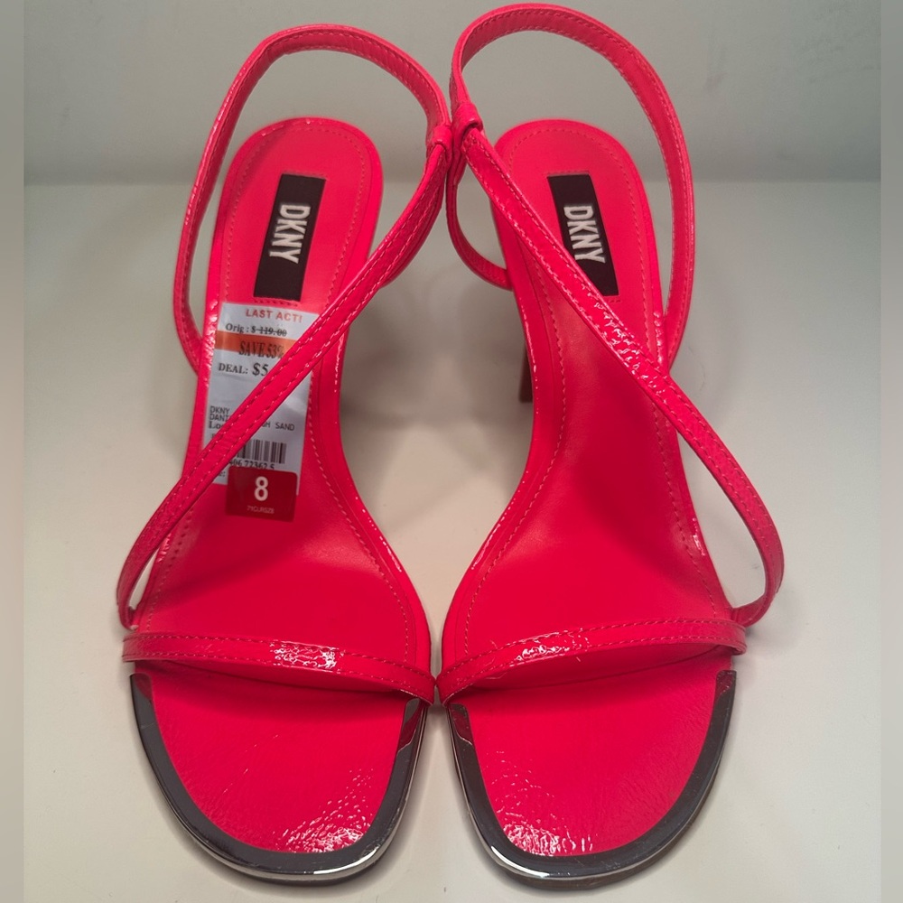 DKNY Women's Bright Pink Heels